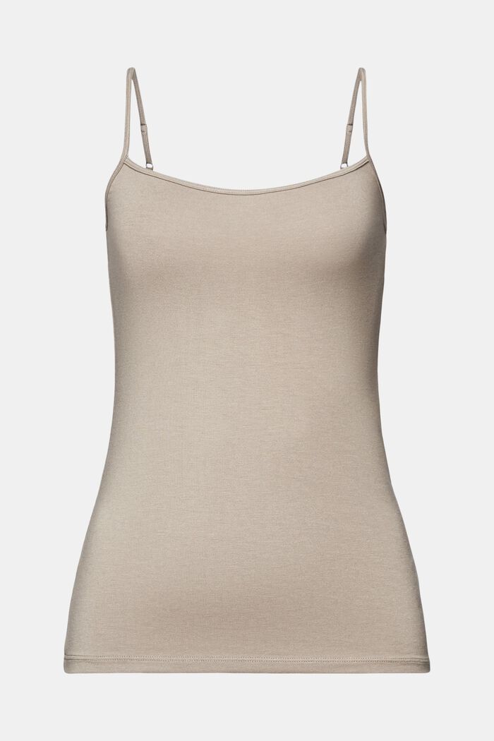 Camisole aus Jersey, LIGHT TAUPE, detail image number 5