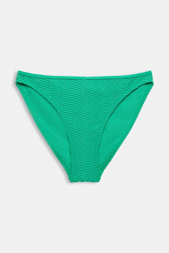 Recycelt: Strukturierte Bikinihose, GREEN, detail image number 4