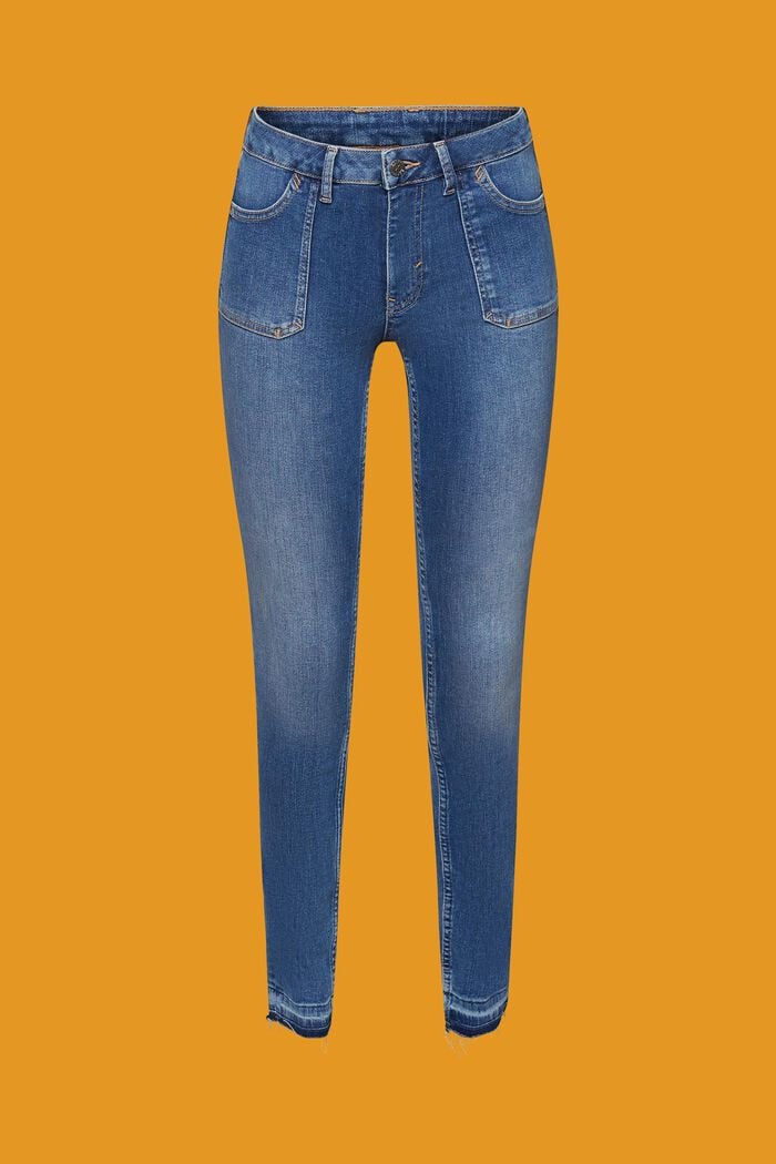Jeans aus Baumwoll-Mix mit Stretchkomfort, BLUE MEDIUM WASHED, detail image number 7