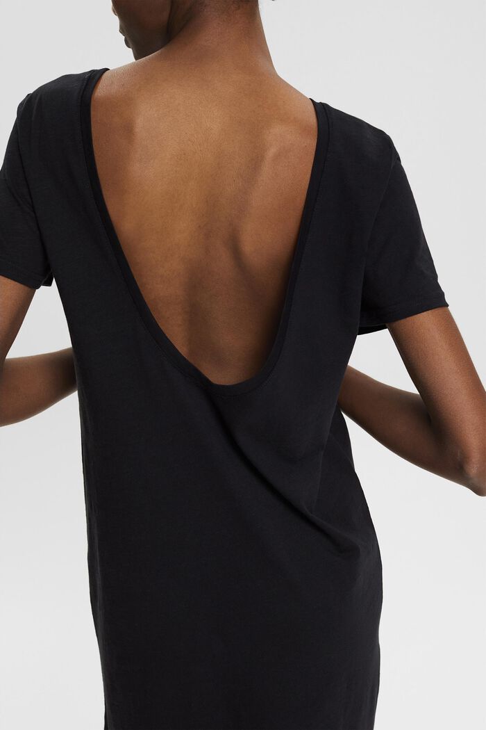 Jersey-Kleid mit Rückenausschnitt, BLACK, detail image number 2