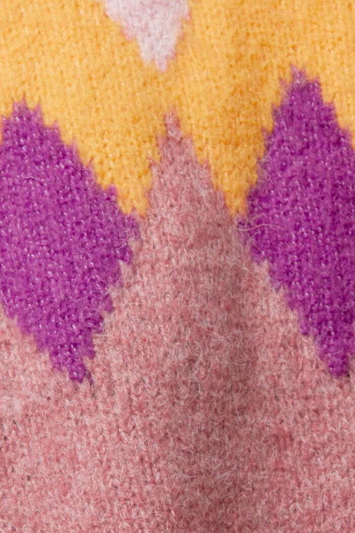 Pullover mit Argyle-Muster, VIOLET, detail image number 4