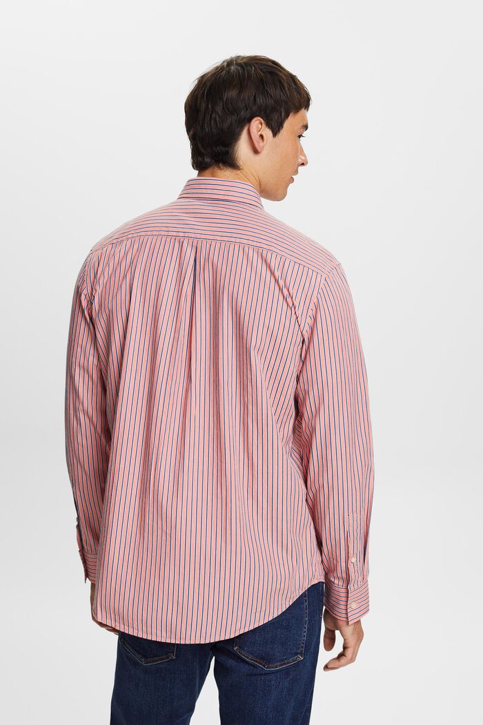Hemd mit Streifen, 100% Baumwolle, CORAL RED, detail image number 2