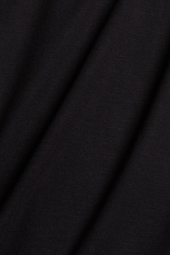 Pyjama-Shirt aus LENZING™ ECOVERO™, BLACK, detail image number 4