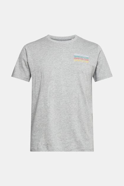 Jersey-T-Shirt mit buntem Logo-Print