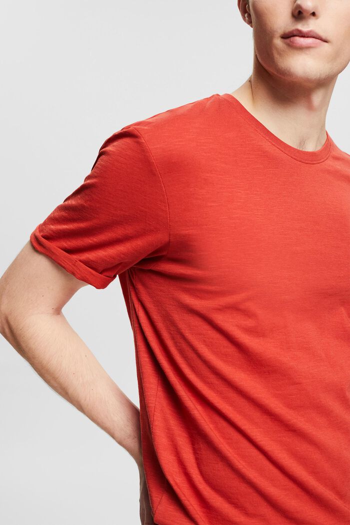 T-Shirt aus 100& Baumwolle, RED ORANGE, detail image number 6