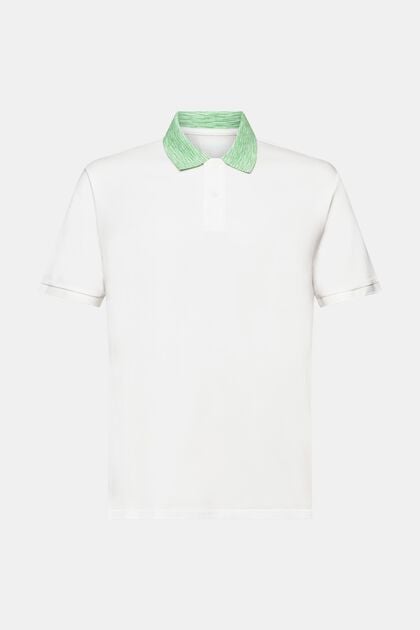 Poloshirt mit Space-Dye-Kragen