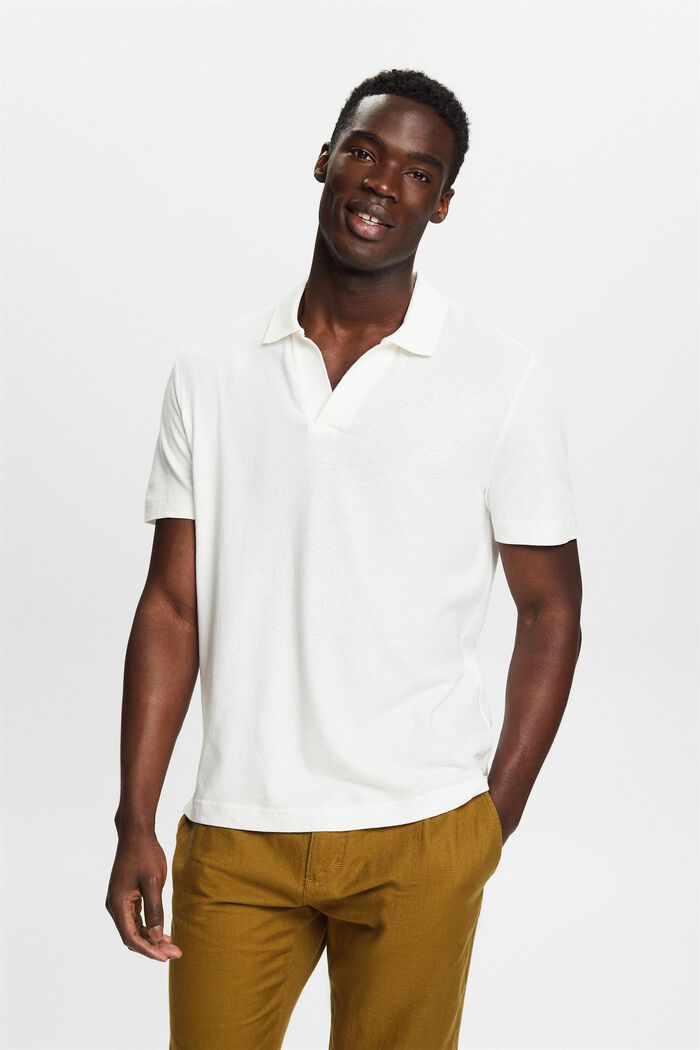 Polo shirts, OFF WHITE, detail image number 4