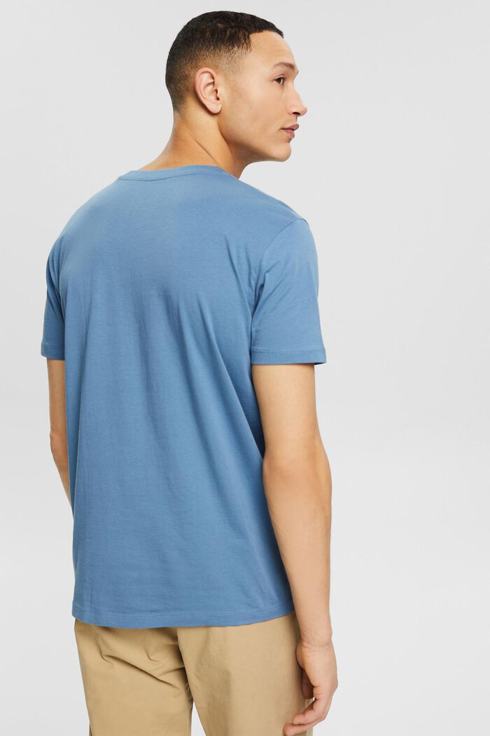 Jersey-T-Shirt mit Print, 100% Bio-Baumwolle, BLUE, detail image number 3