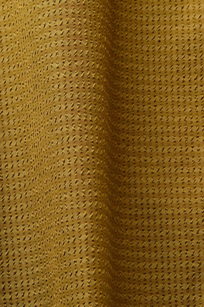 Strukturiertes Langarmhemd, OLIVE, detail image number 4