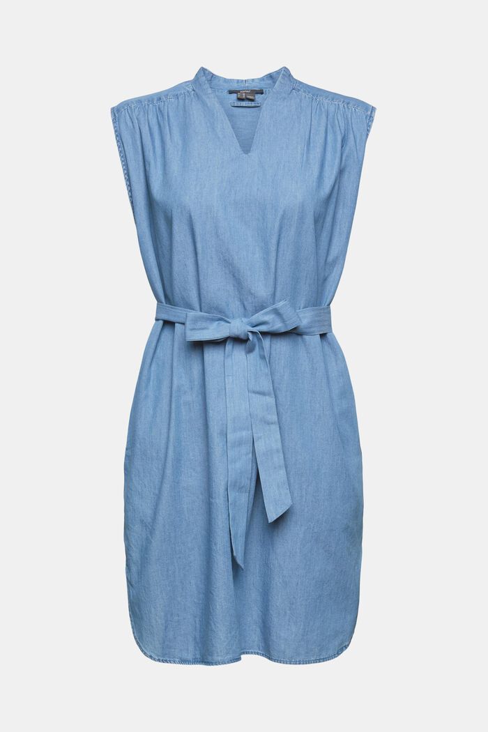 Kleid in Denim-Optik, BLUE MEDIUM WASHED, detail image number 6