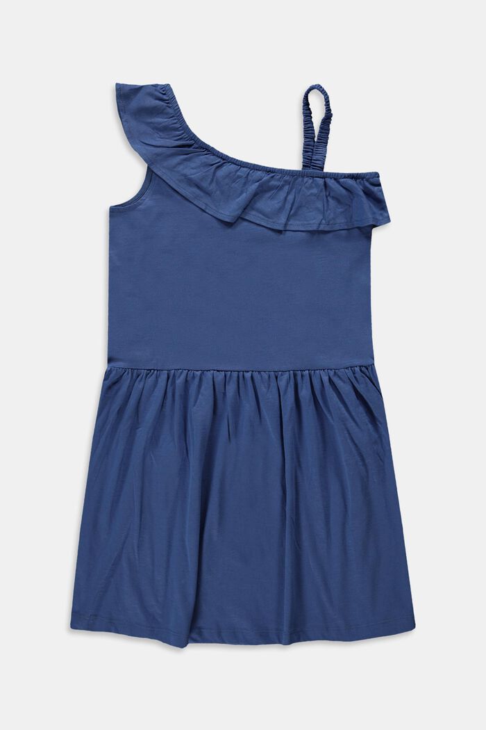 Kleid mit asymmetrischen Trägern, BLUE, detail image number 1