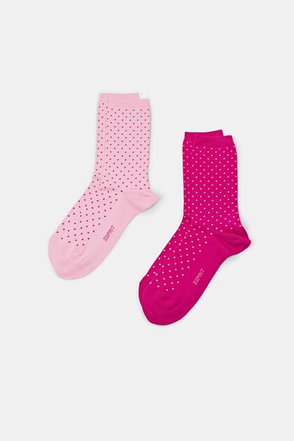 2er-Set Socken mit Polka Dots, Bio-Baumwolle