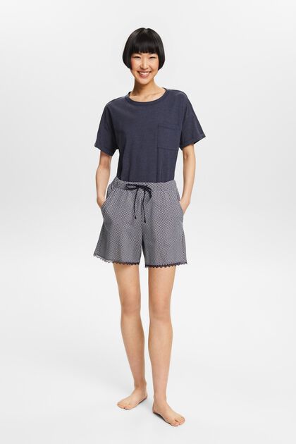 Jersey-Shorts mit Print