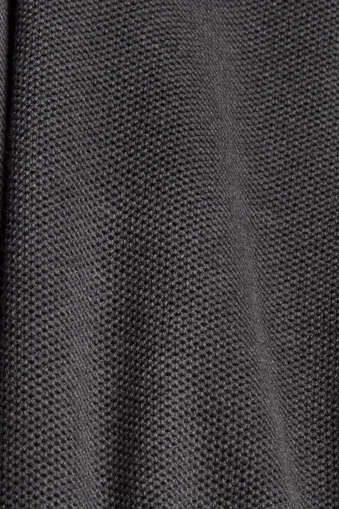 Pullover mit Struktur aus 100% Bio-Baumwolle, DARK GREY, detail image number 4