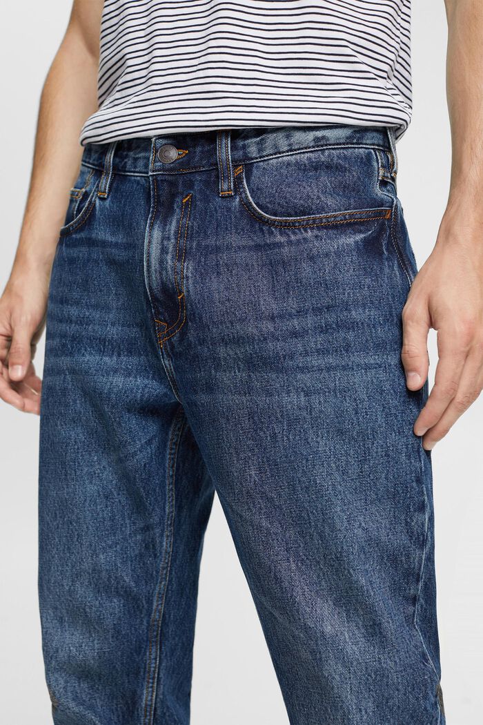 Jeans mit geradem Bein aus nachhaltiger Baumwolle, BLUE DARK WASHED, detail image number 2