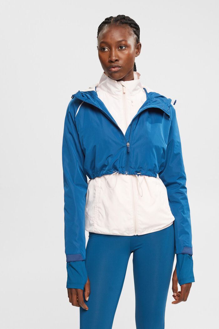 Recycelt: 2 in 1 Active-Jacke, PETROL BLUE, detail image number 1