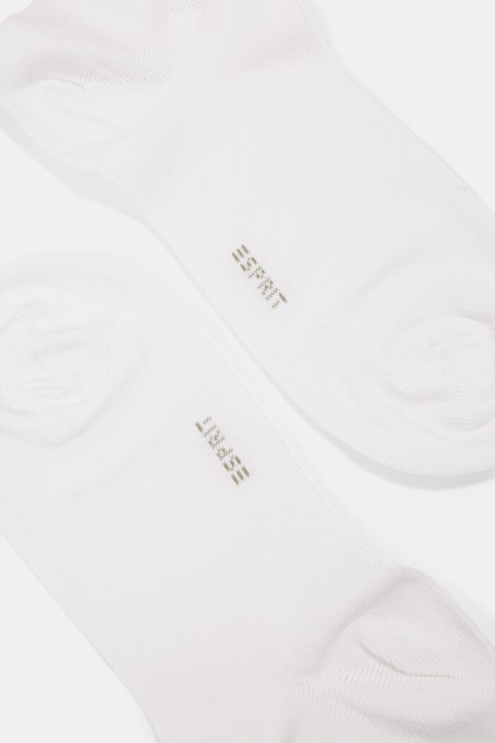 10er-Pack Sneaker-Socken, Bio-Baumwollmix, WHITE, detail image number 1