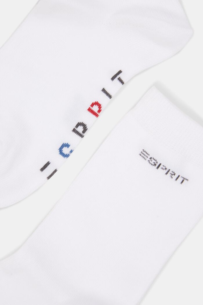2er Pack Socken mit Logo aus Bio-Baumwoll-Mix, OFF WHITE, detail image number 1