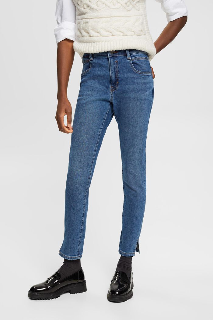 Skinny Jeans mit hohem Bund, BLUE MEDIUM WASHED, detail image number 0