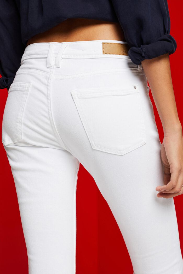 Skinny Jeans aus Baumwolle, WHITE, detail image number 2