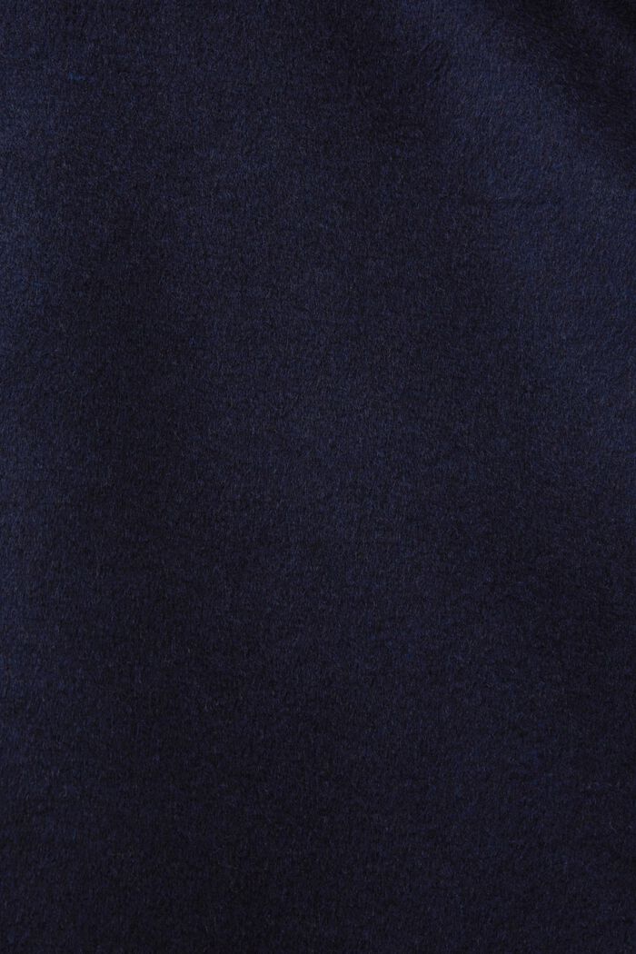 Recycelt: Mantel aus Wollmix mit Kaschmir, NAVY, detail image number 5