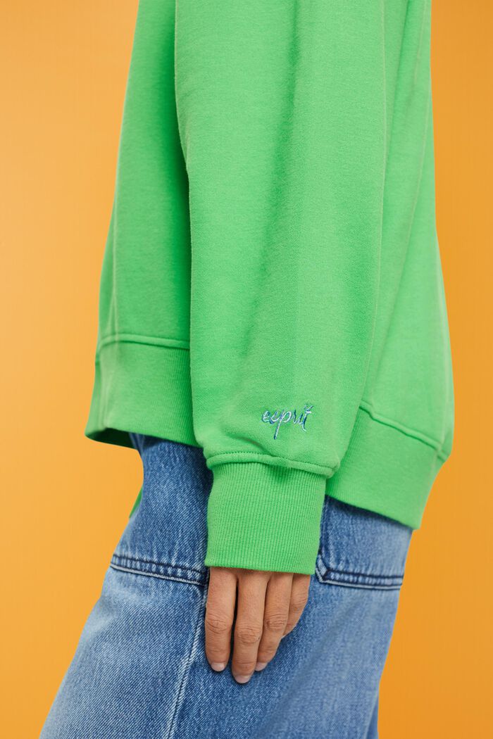 Oversized-Sweatshirt, GREEN, detail image number 2