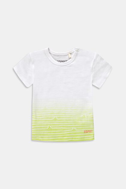 T-Shirt mit Farbverlauf, 100% Organic Cotton, WHITE, overview