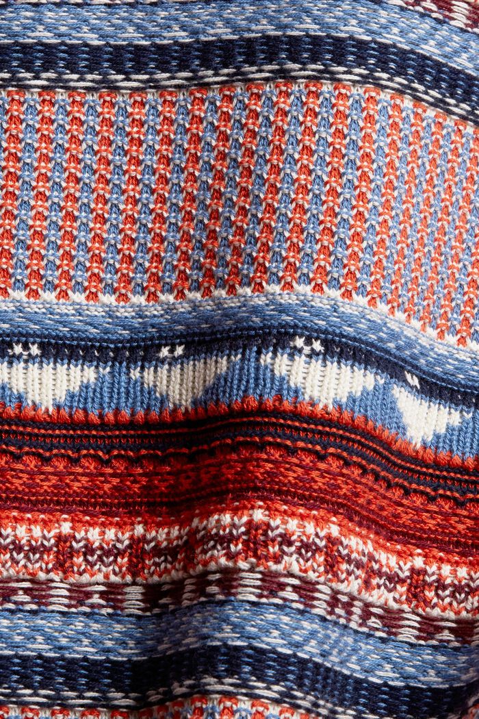 Jacquard-Pullover mit Norwegermuster, NAVY, detail image number 1