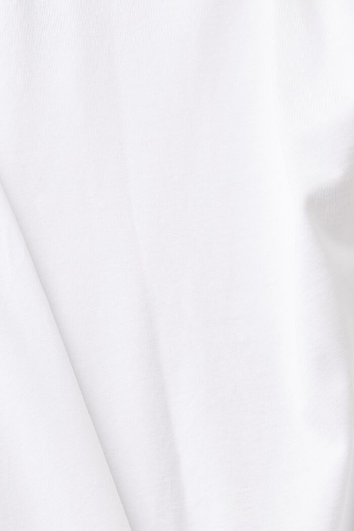 Jersey-T-Shirt mit Applikation, WHITE, detail image number 5