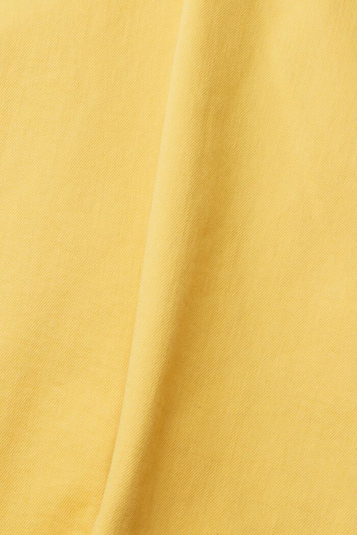 Farbige Baumwoll-Jeans, SUNFLOWER YELLOW, detail image number 4