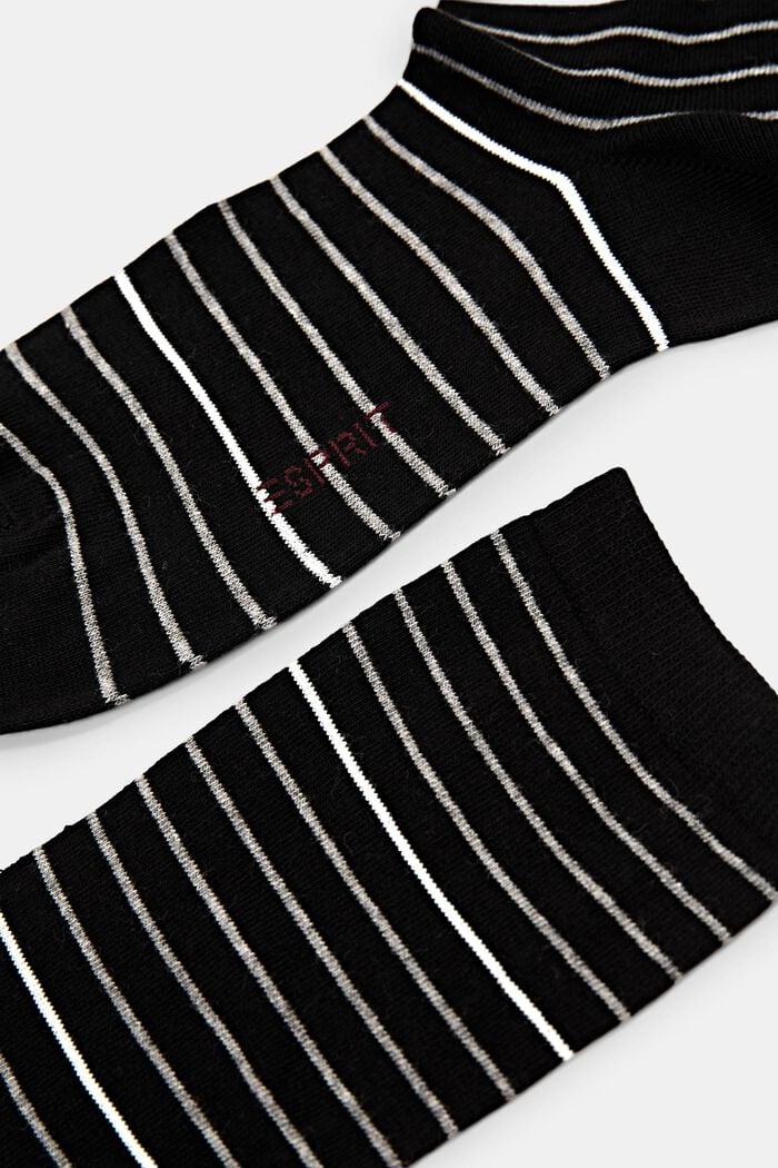 Geringelte Socken im Doppelpack, BLACK, detail image number 1