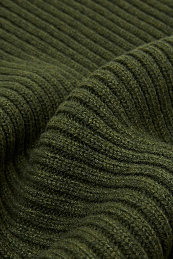 Loop-Schal in Rippstrick-Design, EMERALD GREEN, detail image number 1