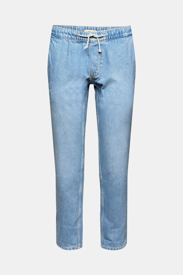 Jeans mit elastischem Kordelzugbund