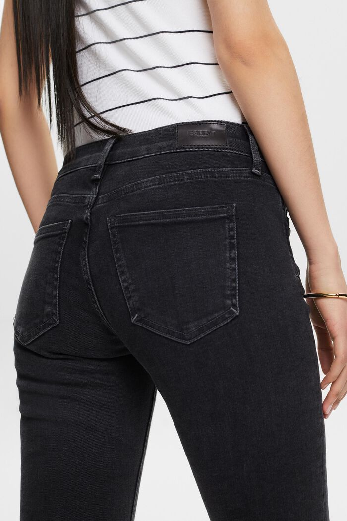 Skinny Jeans mit mittlerer Bundhöhe, BLACK RINSE, detail image number 3