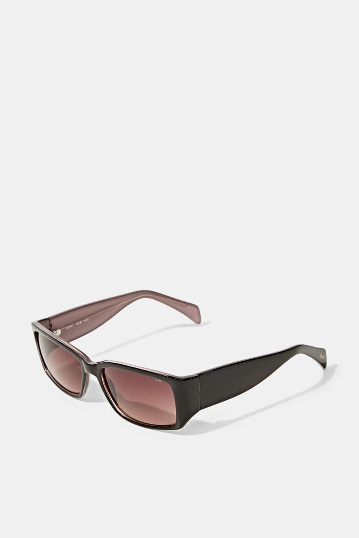 Sonnenbrille mit zweifarbigem Rahmen, BROWN, overview