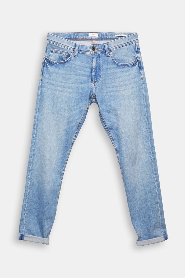 Stretch-Jeans mit Organic Cotton, BLUE LIGHT WASHED, detail image number 8
