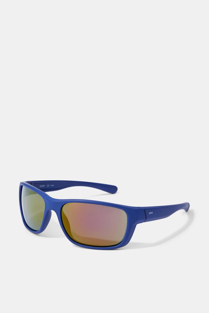 Sport-Sonnenbrille mit flexiblen Bügeln, BLUE, detail image number 0