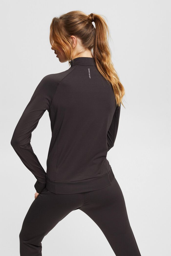 Recycelt: Active-Longsleeve mit E-Dry, DARK GREY, detail image number 3