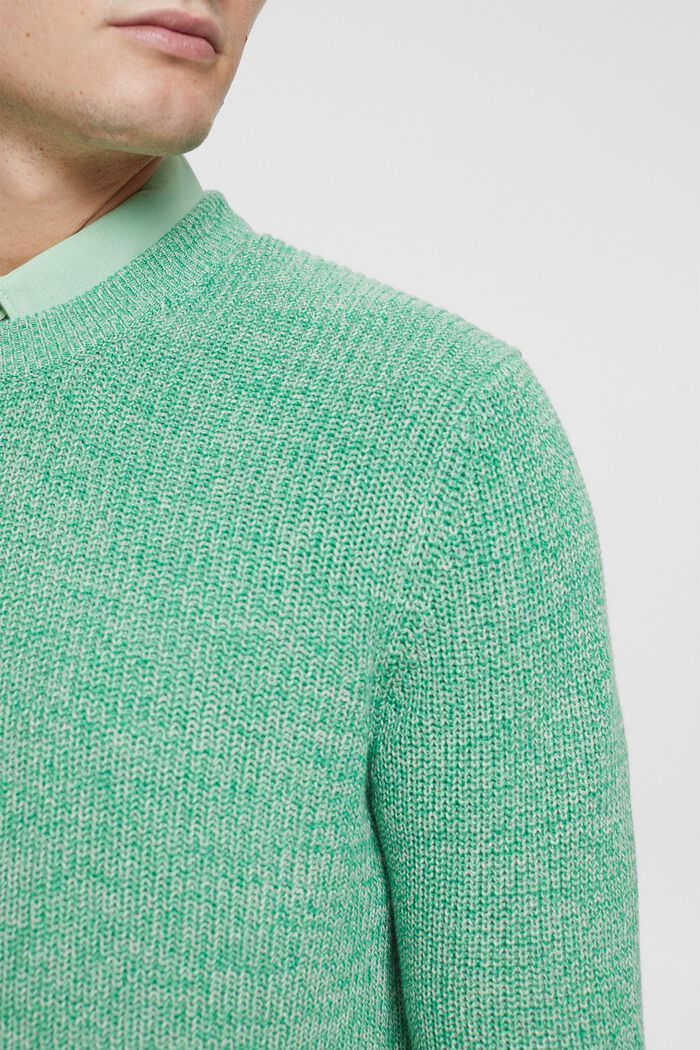 Gestreifter Pullover, GREEN, detail image number 2