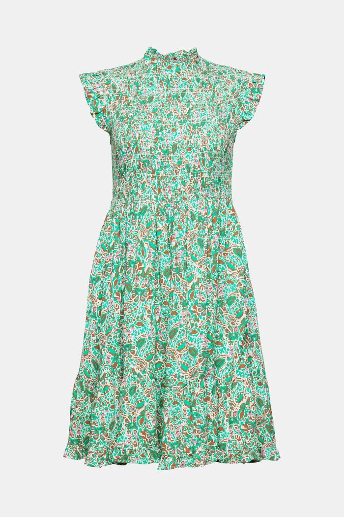 Gemustertes Kleid aus LENZING™ ECOVERO™, GREEN, detail image number 9