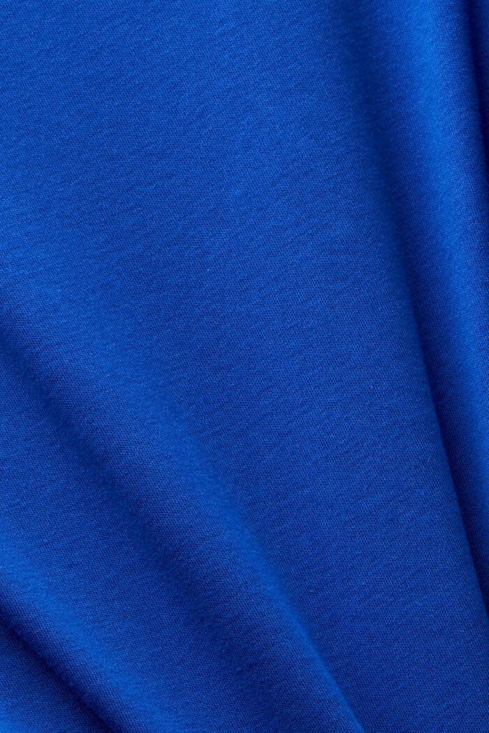 Kurzärmliges T-Shirt mit Rundhalsausschnitt, BRIGHT BLUE, detail image number 4