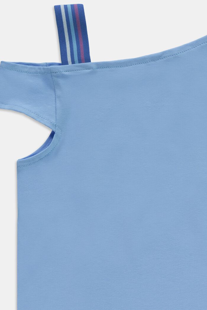 T-Shirt mit asymmetrischem Ausschnitt, BRIGHT BLUE, detail image number 2