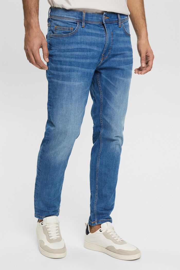 Jeans aus Baumwolle, BLUE LIGHT WASHED, detail image number 1