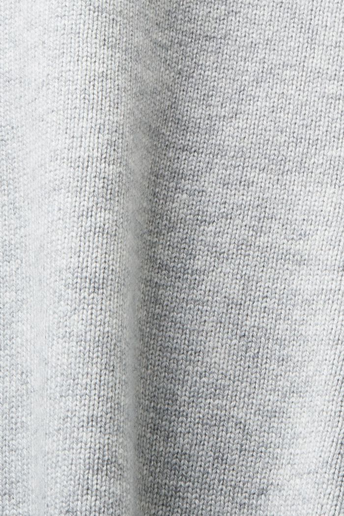 Kapuzenpullover aus einem Wollmix, LIGHT GREY, detail image number 4
