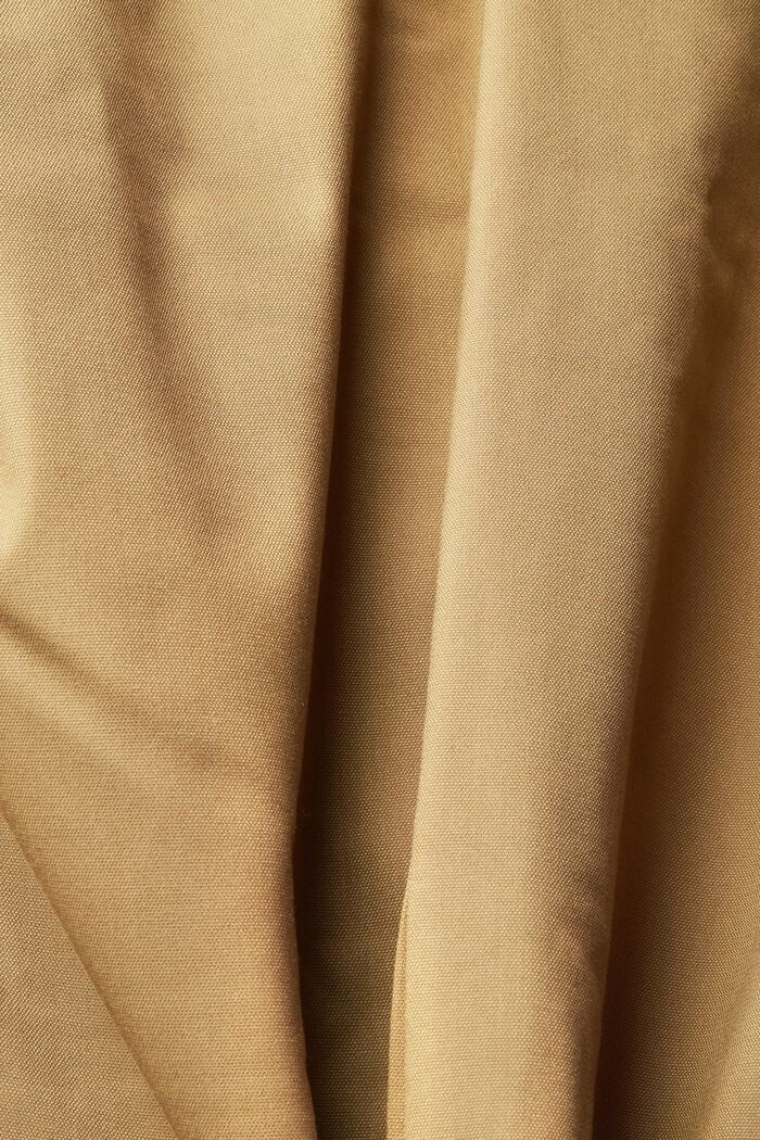 Mantel mit abnehmbarer Kapuze, KHAKI BEIGE, detail image number 4