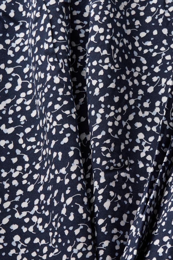 Bluse mit rundem Ausschnitt, NAVY, detail image number 5