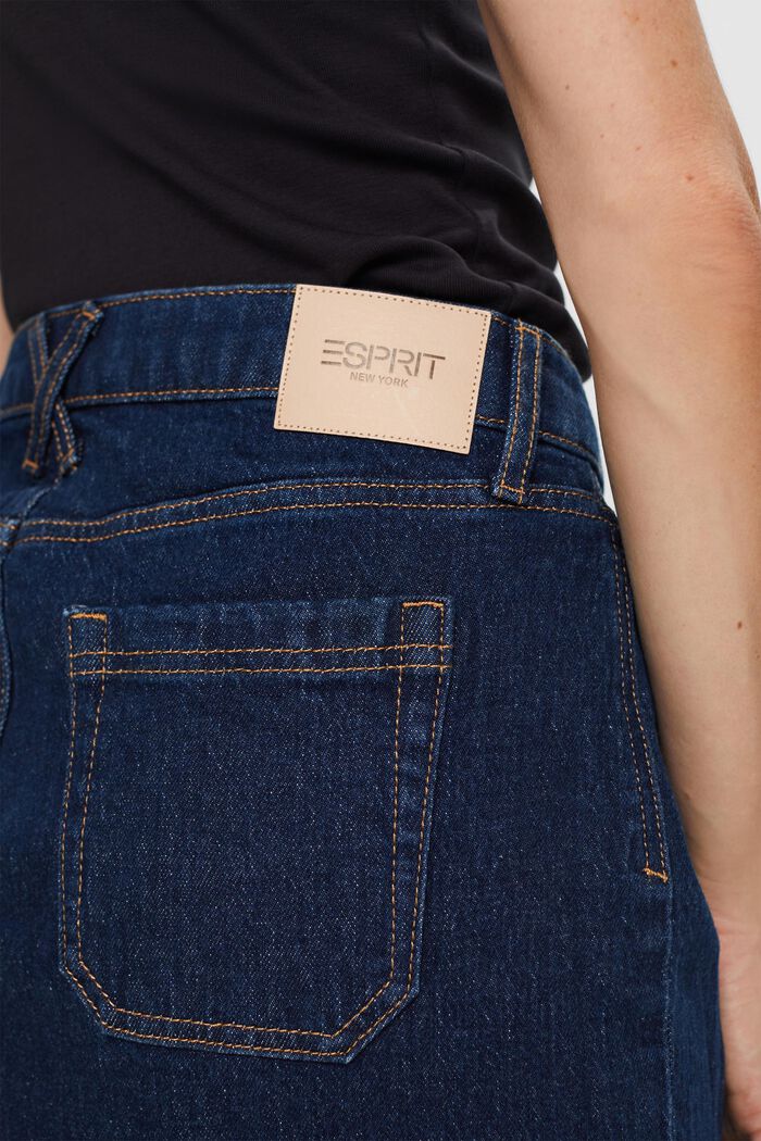 Recycelt: Jeans-Minirock, BLUE DARK WASHED, detail image number 4