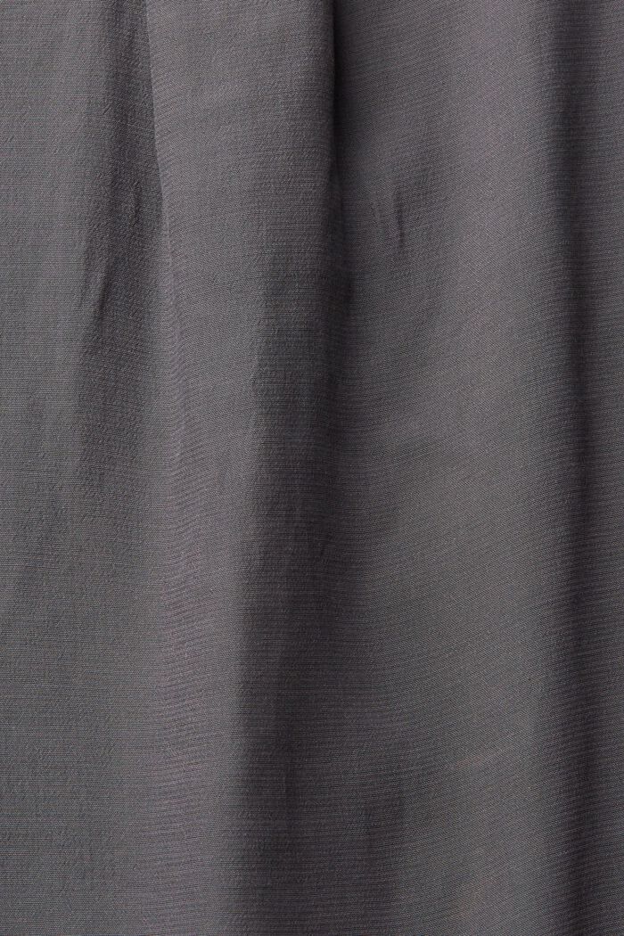 Bluse mit V-Neck, LENZING™ ECOVERO™, ANTHRACITE, detail image number 1