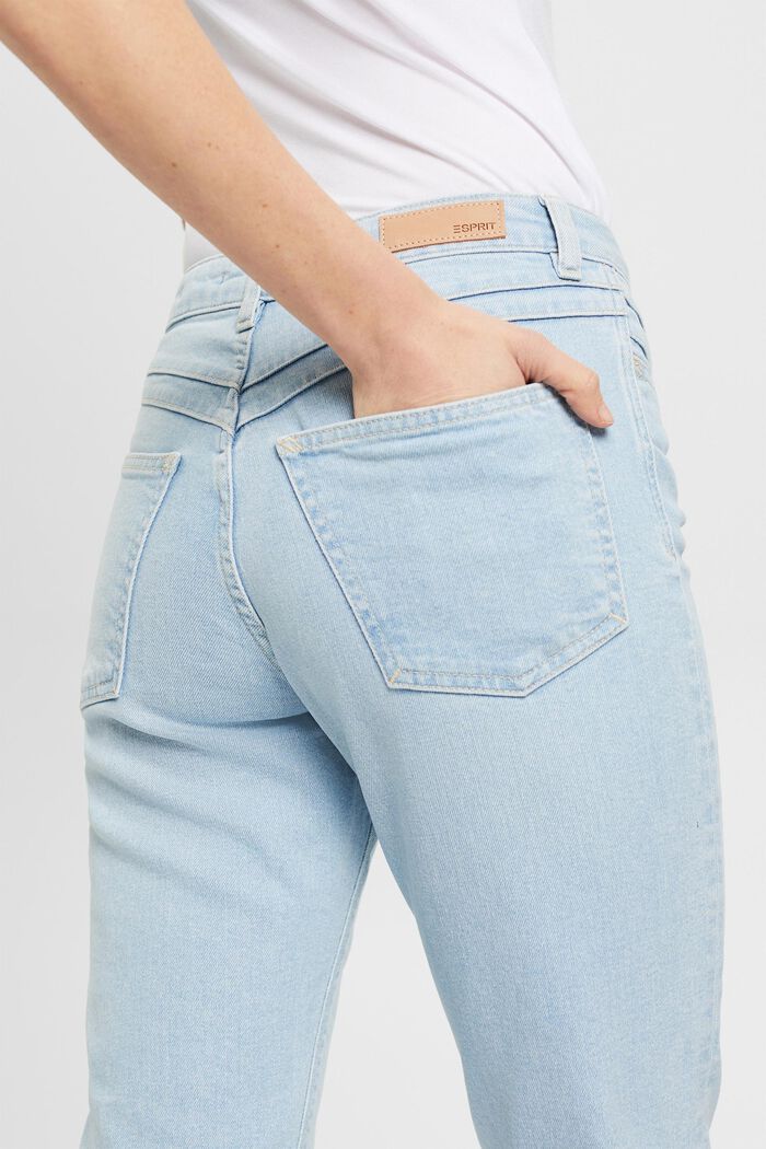 Mom-Fit-Jeans, BLUE BLEACHED, detail image number 4