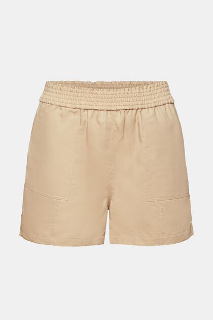 Pull-on-Shorts, Leinenmix